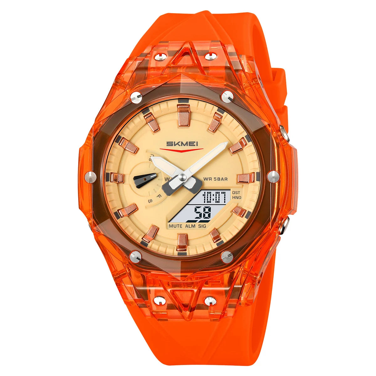 SKMEI Sports Electronic Watches 5 Alarm Dual Time Display Digital Watch For Men Women Waterproof Daylight Saving Time Wristwatch