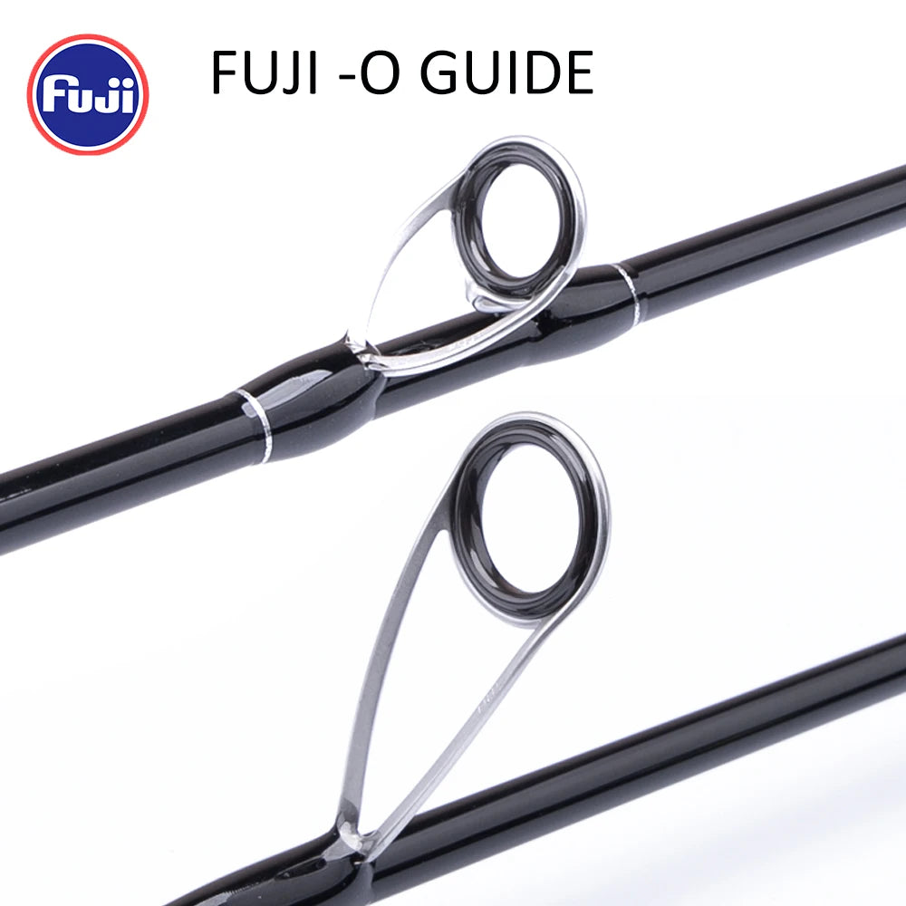 FISHINGFANS CARBON HANDLE UL ML FUJI O GUIDE X CROSS CARBON TAPE ULTRALIGHT MEDIUM LIGHT SPINNING CASTING FISHING ROD