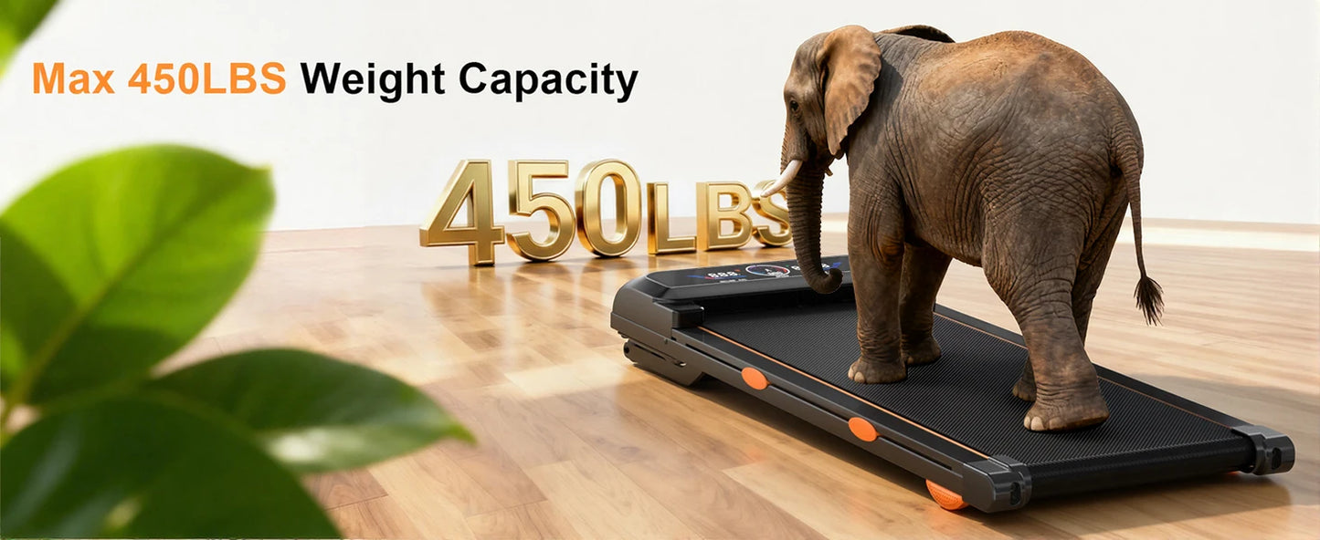 3.5HP Walking Pad Treadmill with 17% Auto Incline 12-Level,450 lbs RGB UI Screen,3 in 1 Under Desk Treadmill with Auto Incline