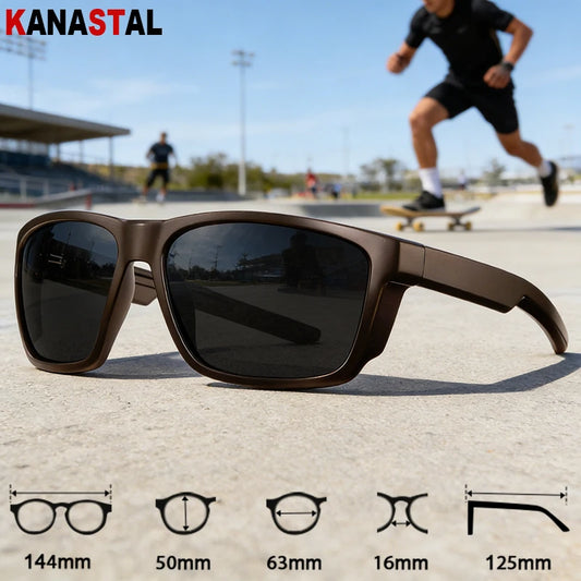 Men Sport Goggles Polarized Sunglasses Women UV400 Sun Glasses Plastic Eyeglasses Frame Outdoor Cycling Anti Glare Shade Eyewear