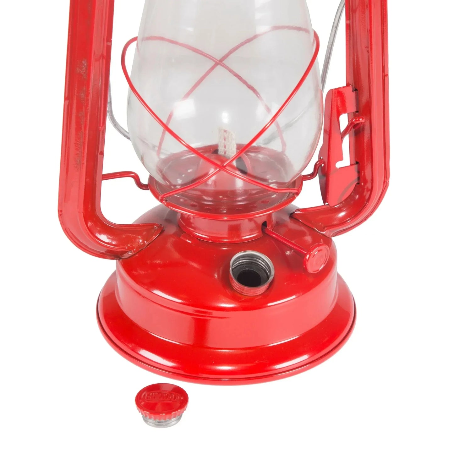 12" Hurricane Lantern (Red) Kerosene Camping Lamp,Up to 150 lumens.