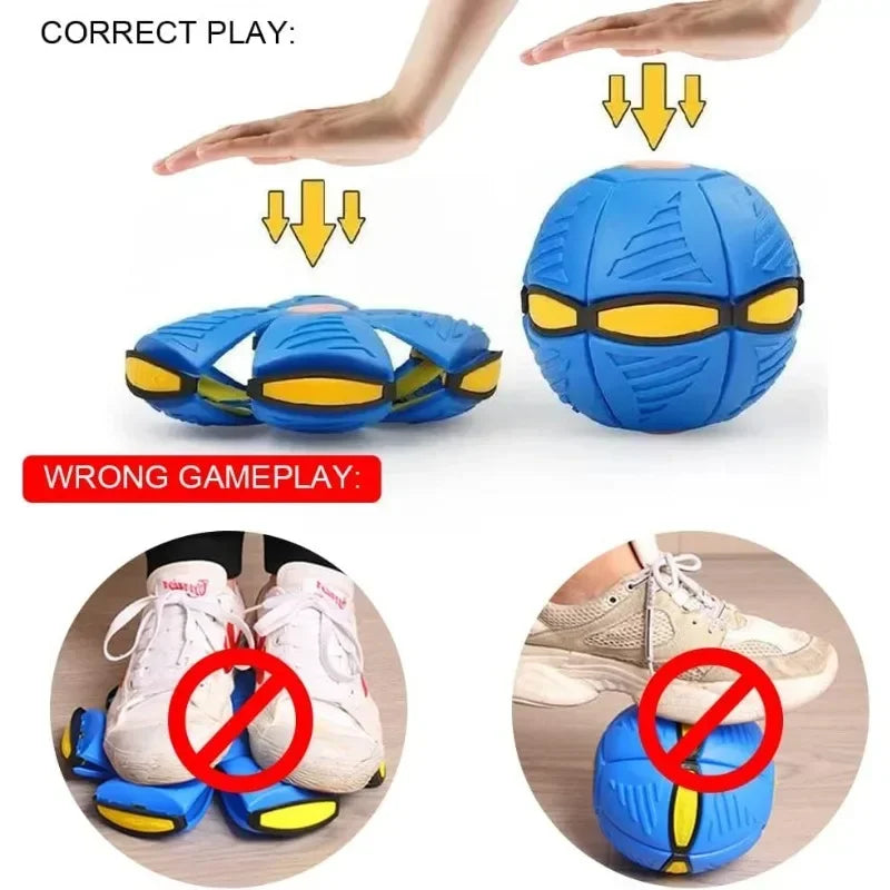 Dog Toys Ball with no Lights, Interactive Dog Toys Pet Toy Flying Saucer Ball, UFO Magic Ball Flying Saucer Ball Dog Toy