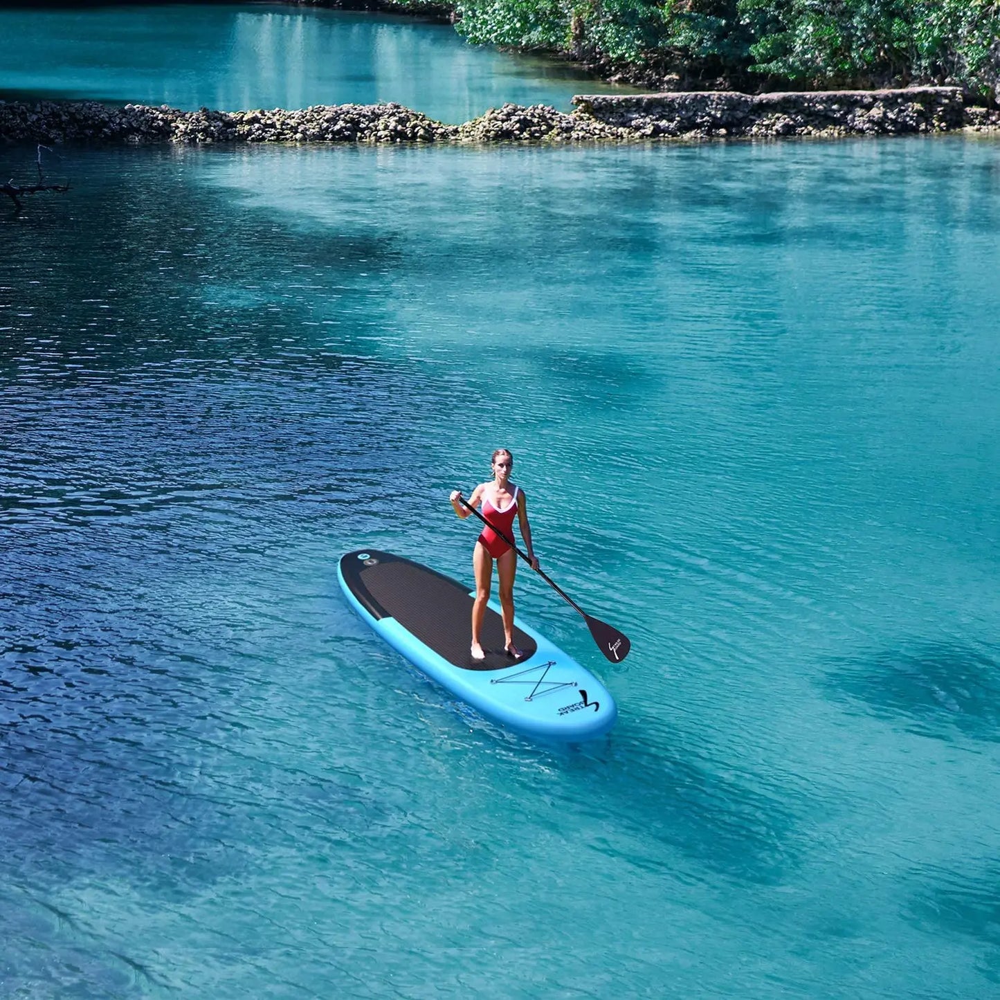 Inflatable Ultra-Light Stand Up Paddle Board 305cm for All Skill Levels with Premium SUP Paddleboard Accessories,Non-Slip Deck