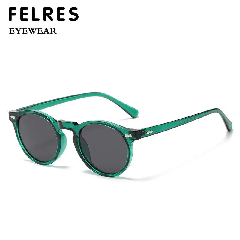 Designer Circular Reading Sunglasses Men Women Vintage Tinted Finished Prescription Glasses Positive Diopter Outdoor Sunshade