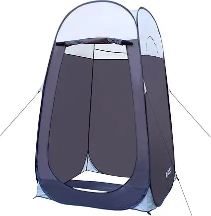 Extra-Large Pop-Up Shower Tent for Privacy - Leader Accessories 4' x 4' x 78 High, Portable Camping Changing Room Shelter