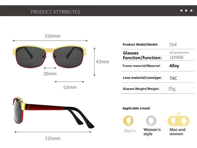 Audi Retro Oval UV400 Polarized Sunglasses for Men Women Motorcycle Glasses Anti-Glare Outdoor Adventure Shades 554