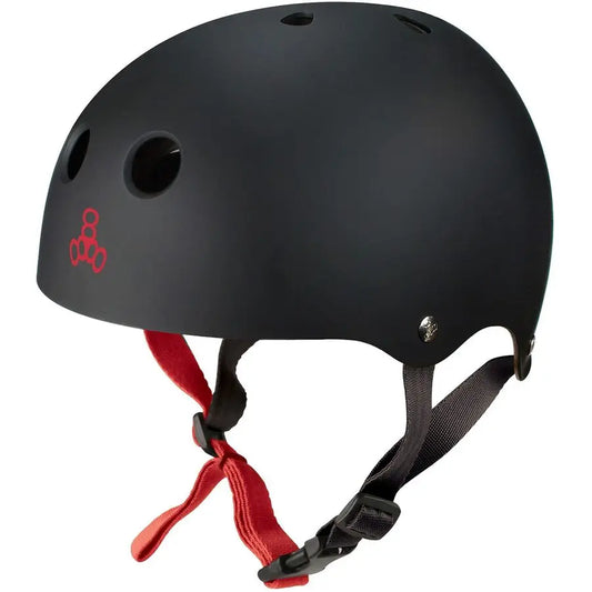 Sweatsaver Halo Water Helmet for Wakeboarding and Waterskiing, Black Rubber, Small