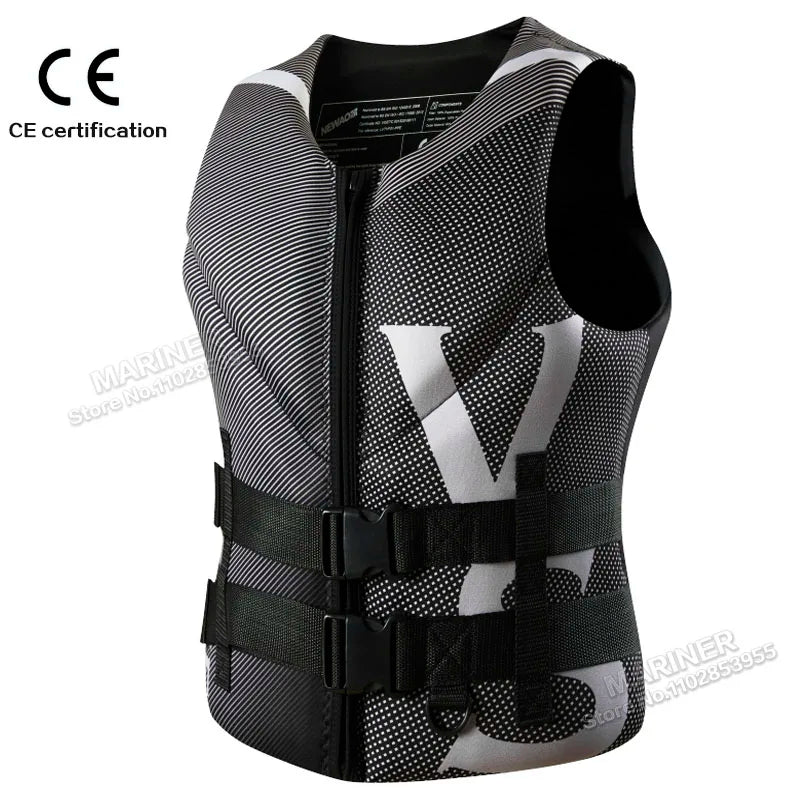 Impact Vest Wakesurf Comp Vest CE Approved Neoprene Life Jacket Wake Surfing But Great for All Other Watersports Activities