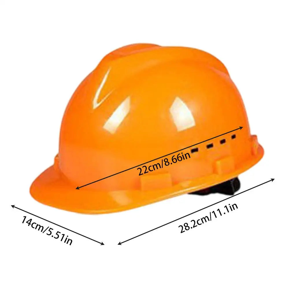 Safety Hard Hat Comfortable Cool Protective Vented Hard Hat Adjustable Head Protector Smash Absorbing Head Protection