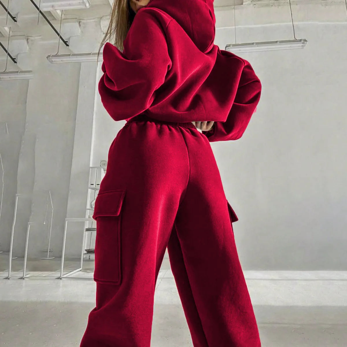 Sweatsuit Spring Outfits Women Sport Suit Zip Up Hoodie Jacket Sweater+Pant Running Jogging Workout Casual Set Tracksuit