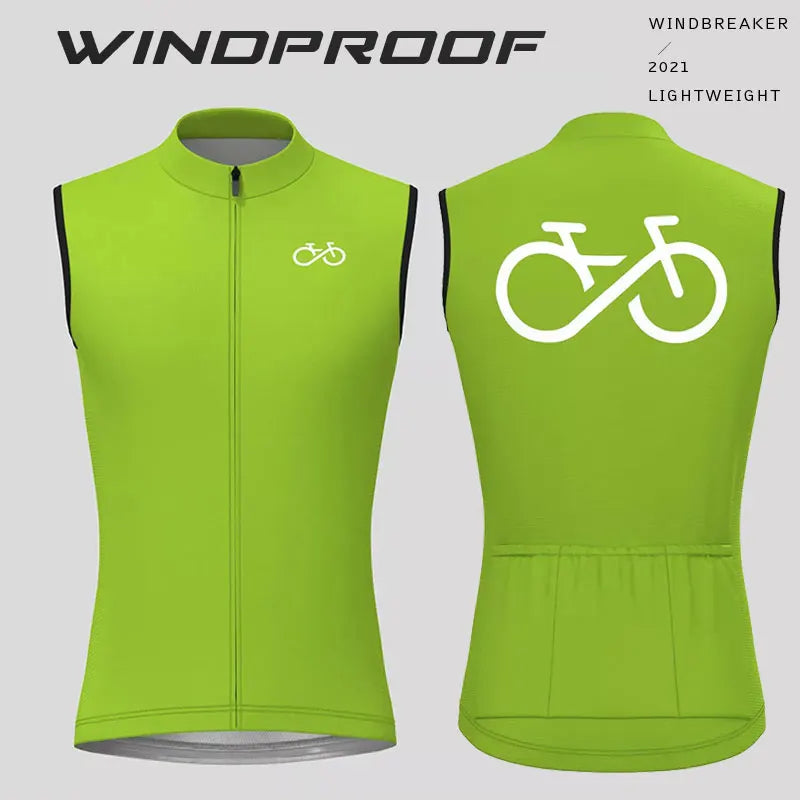 Bike Team Summer Cycling Vest Sleeveless Windproof Bicycle Vest MTB Bike Tops Racing Gilet Ropa Ciclismo Lightweight Bike Jacket