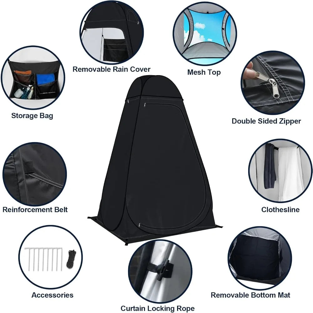 Portable Camping Privacy Tent - Outdoor Shower & Changing Room for Ultimate Privacy & Convenience