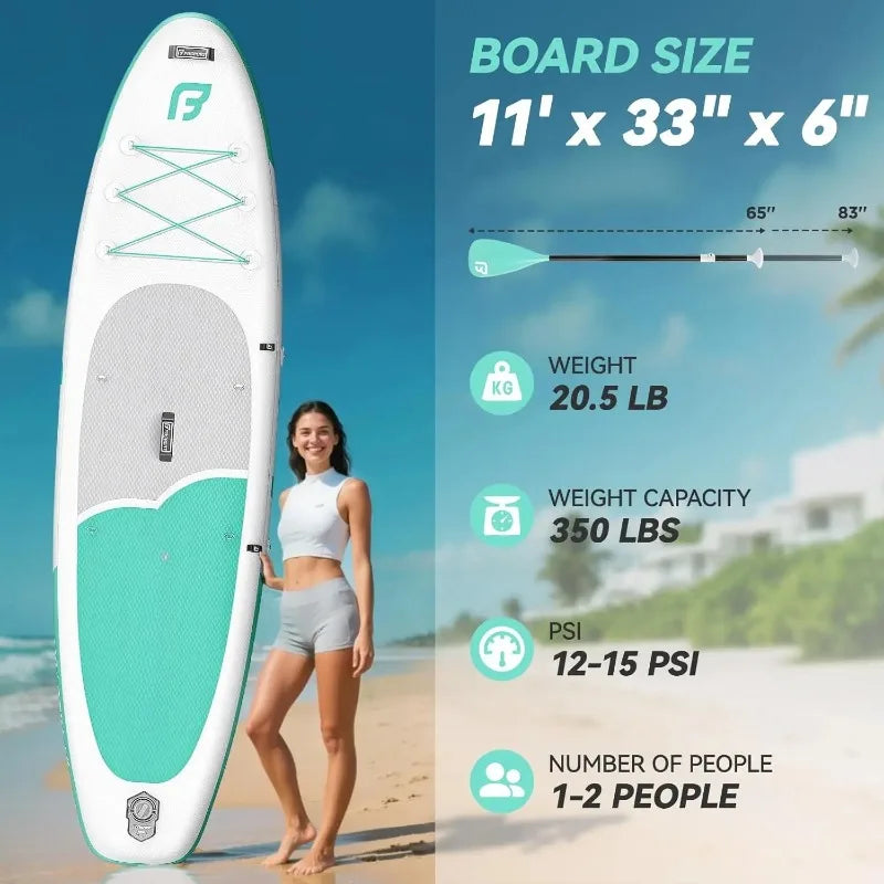 HOT SELLIG QUALITY 11FT Premium Inflatable Stand Up Paddle Board With Electric Pump, Yoga Board With SUP Accessories & Carry Bag