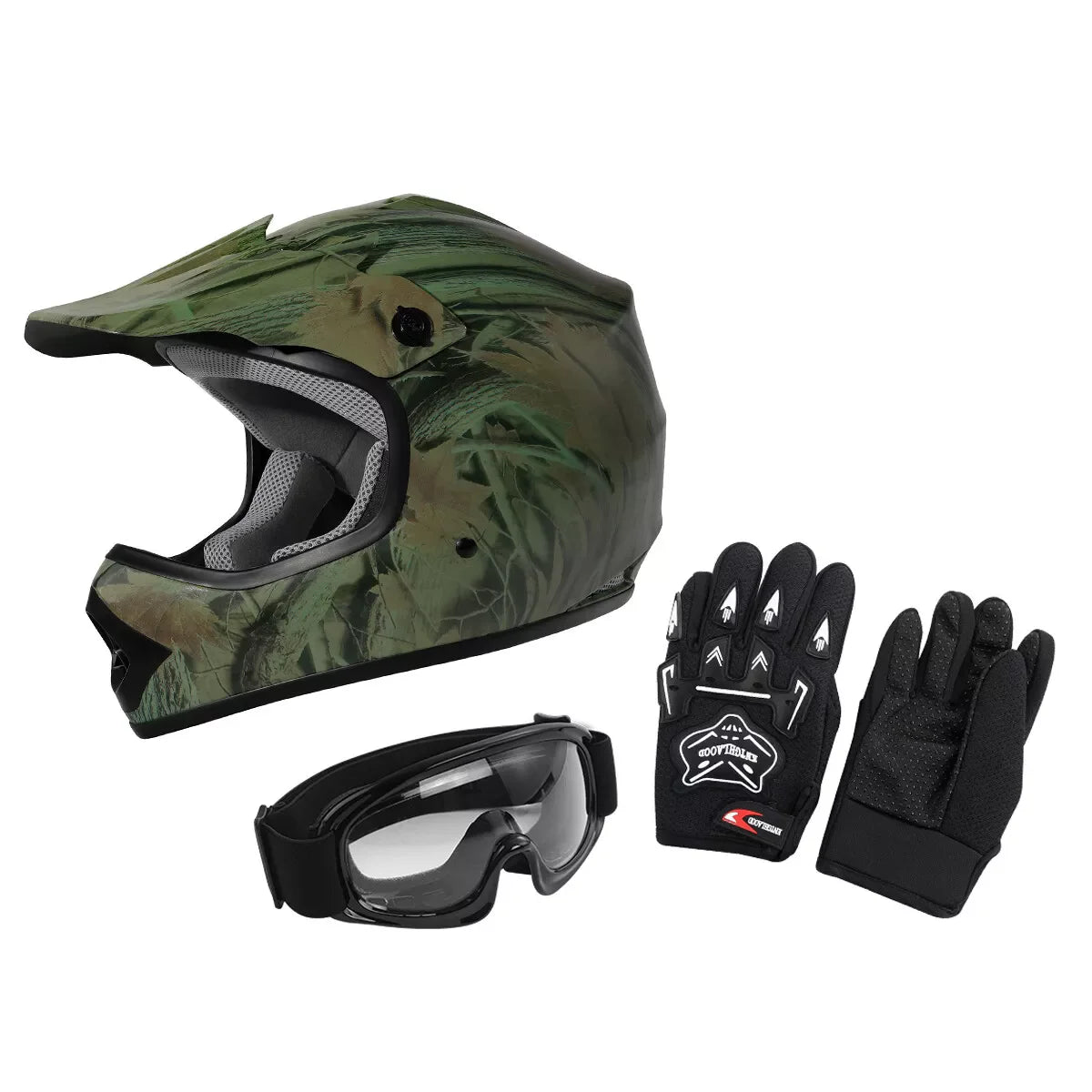 DOT Youth Helmet Child Kids Motorcycle Full Face Offroad Dirt Bike ATV S M L XL
