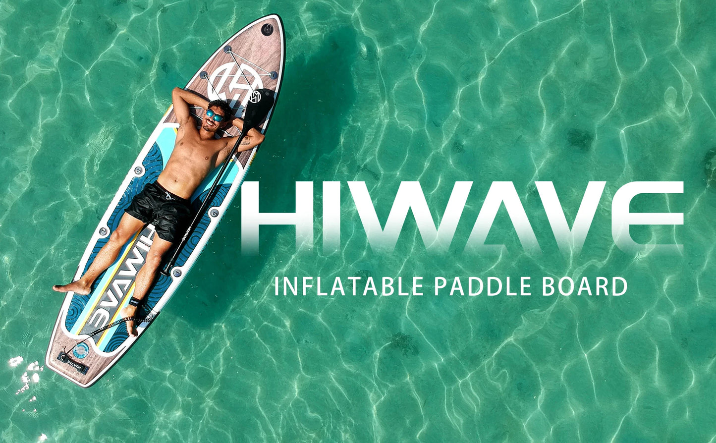 HIWAVE Waterproof Inflatable Paddle Sup Board Adult Standing Style Aquatic Fishing With Accessories SUB MYBOAT