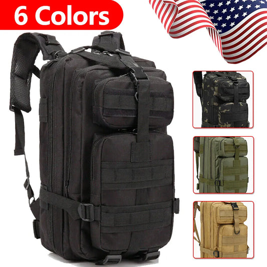 30L Tactical Backpack Assault Backpack Molle 3P Camping Hunting Backpacks Camo 3 Day Rucksack Men Hiking Outdoor Travel Backpack