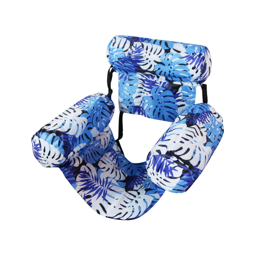 Inflatable Pool Float Pool Lounge Float with Arm & Backrest Water Floating Recliner Water Hammock for Pool Lake Beach