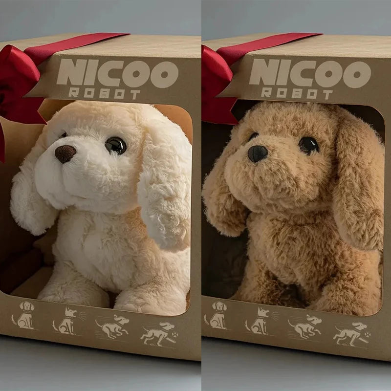 Robot Puppy That Acts Like Real Dog My Realistic Robotic AI Pet Dogs Electronic Interactive Stuffed Dogs For Barking Walking