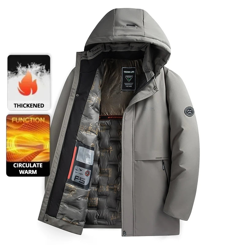 Top Grade Thick Fashion Casual Designer Outerwear Hooded Winter Warm Parka Coat Mens Newest Jacket Windbreaker Mens Clothes