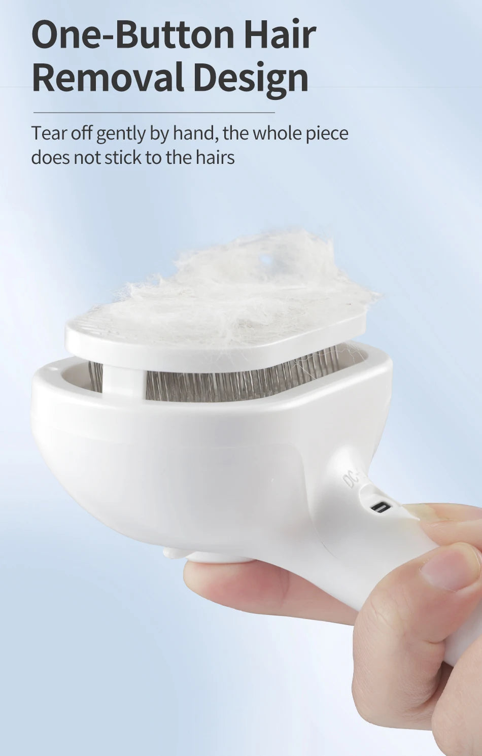 ROJECO Pet Comb Steam Brush For Cat Dog Electric Hair Brushes Hair Remove Wireless Cat Hair Rstraighte Comb Pet Cleaner Supplies