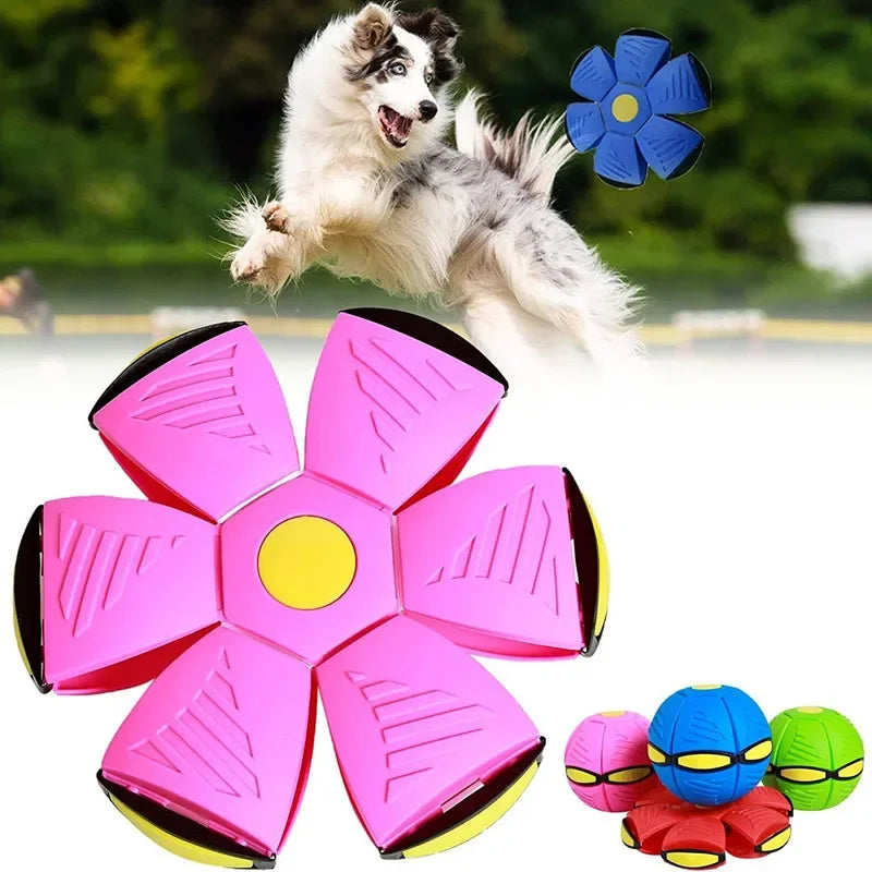 Dog Toys Ball with no Lights, Interactive Dog Toys Pet Toy Flying Saucer Ball, UFO Magic Ball Flying Saucer Ball Dog Toy