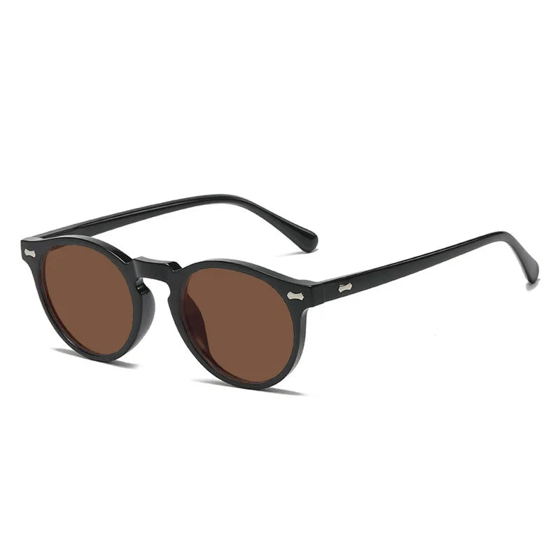 Designer Circular Reading Sunglasses Men Women Vintage Tinted Finished Prescription Glasses Positive Diopter Outdoor Sunshade