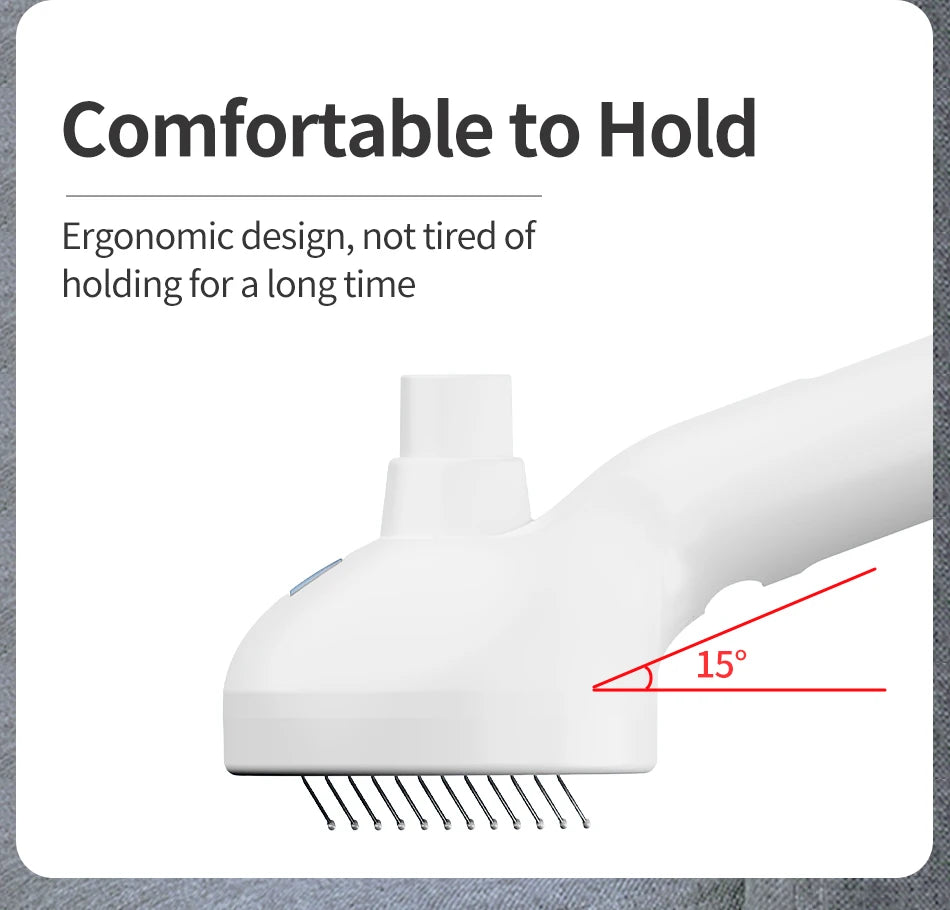 ROJECO Pet Comb Steam Brush For Cat Dog Electric Hair Brushes Hair Remove Wireless Cat Hair Rstraighte Comb Pet Cleaner Supplies