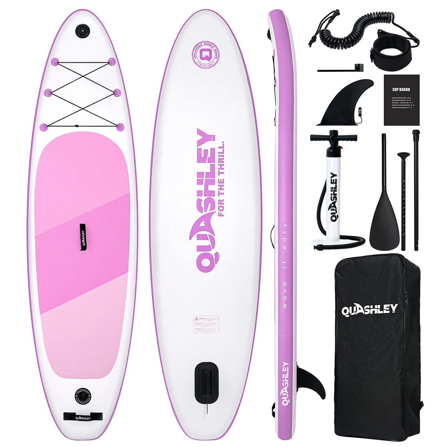 320*86*15cm Inflatable SUP Stand-Up Paddle Boards for All Skill Levels Ultra-Light Paddleboard with Durable SUP Accessories