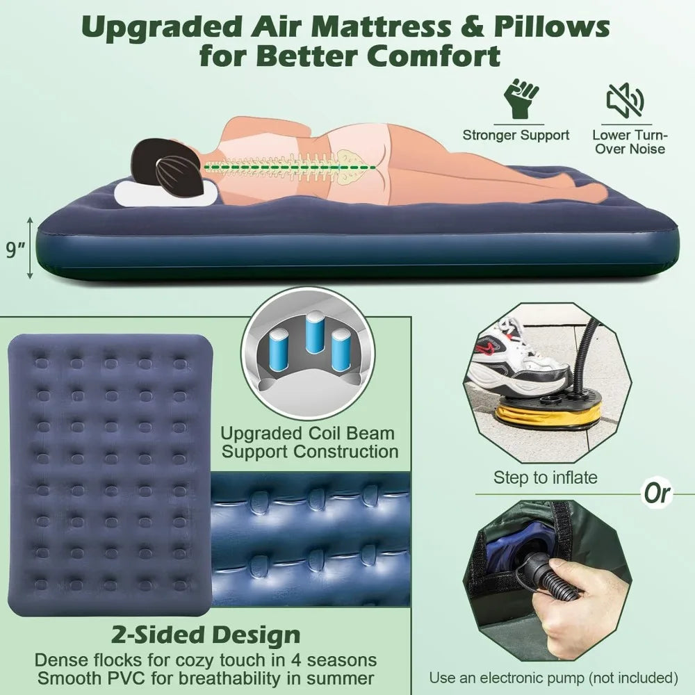 Gigatent 4-Person Camping Tent: Roomy, Lightweight, Durable for Outdoor Adventures - Weatherproof and Flame-Resistant Hiking She