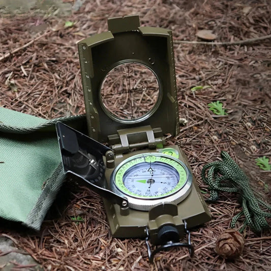 Multifunctional Military Aiming Navigation Compass Outdoor Equipment Exploration Treasure Hunting Camping Hiking Survival Tools