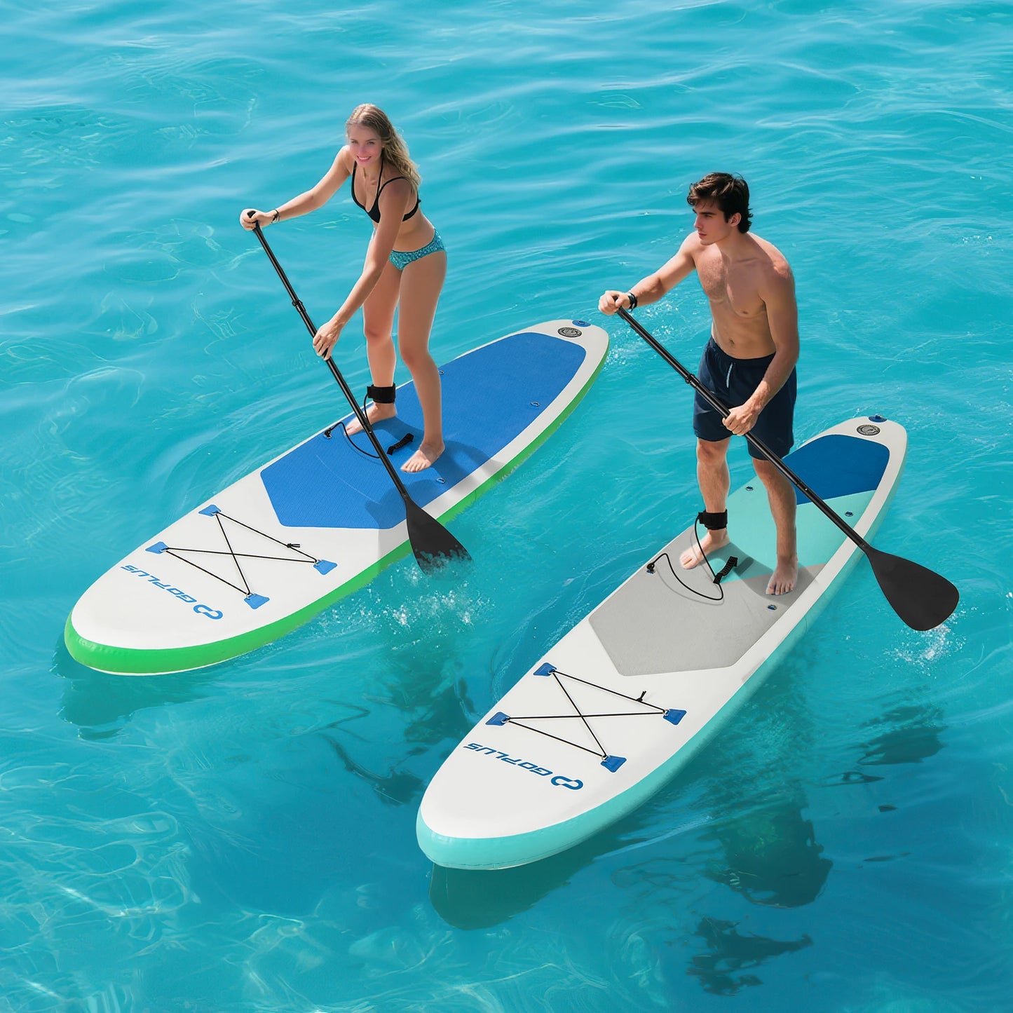 11' Inflatable Stand Up Paddle Board w/ Accessories Paddle Hand Pump Repair Kit