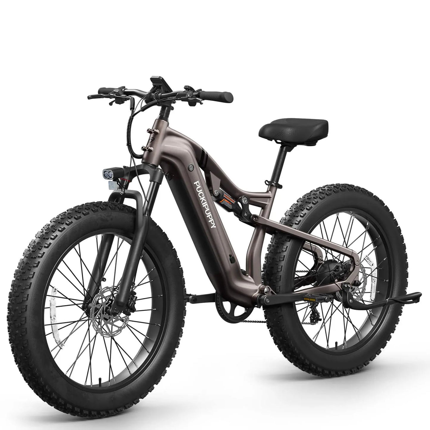 PUCKIPUPPY Labrador-pro Electric Bike 26" Fat Tire Full Suspension Electric Mountain Bike 1350W 48V 20AH Ebike 2-Year Warranty