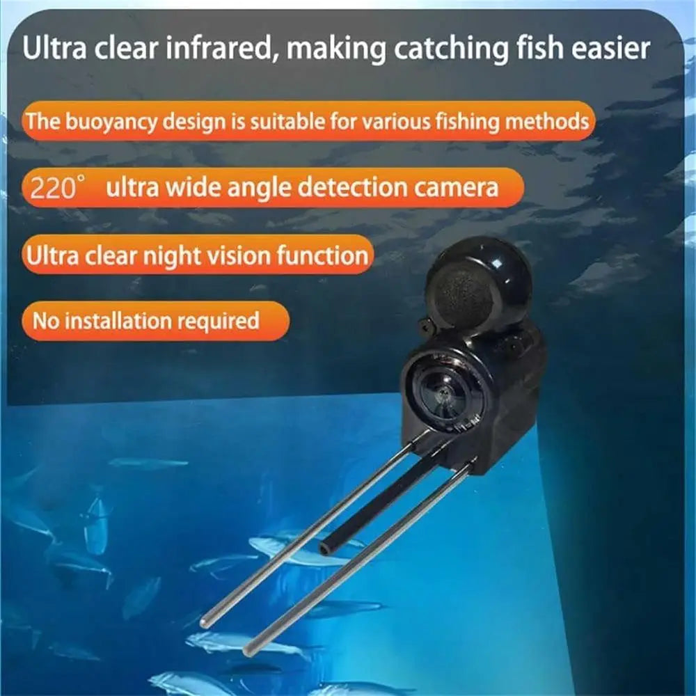 Underwater Fishing Camera, Ice Fishing Camera with Night Vision Light, Fish Finder with 4.3inch IPS Display, 220° Wide Angle, fo