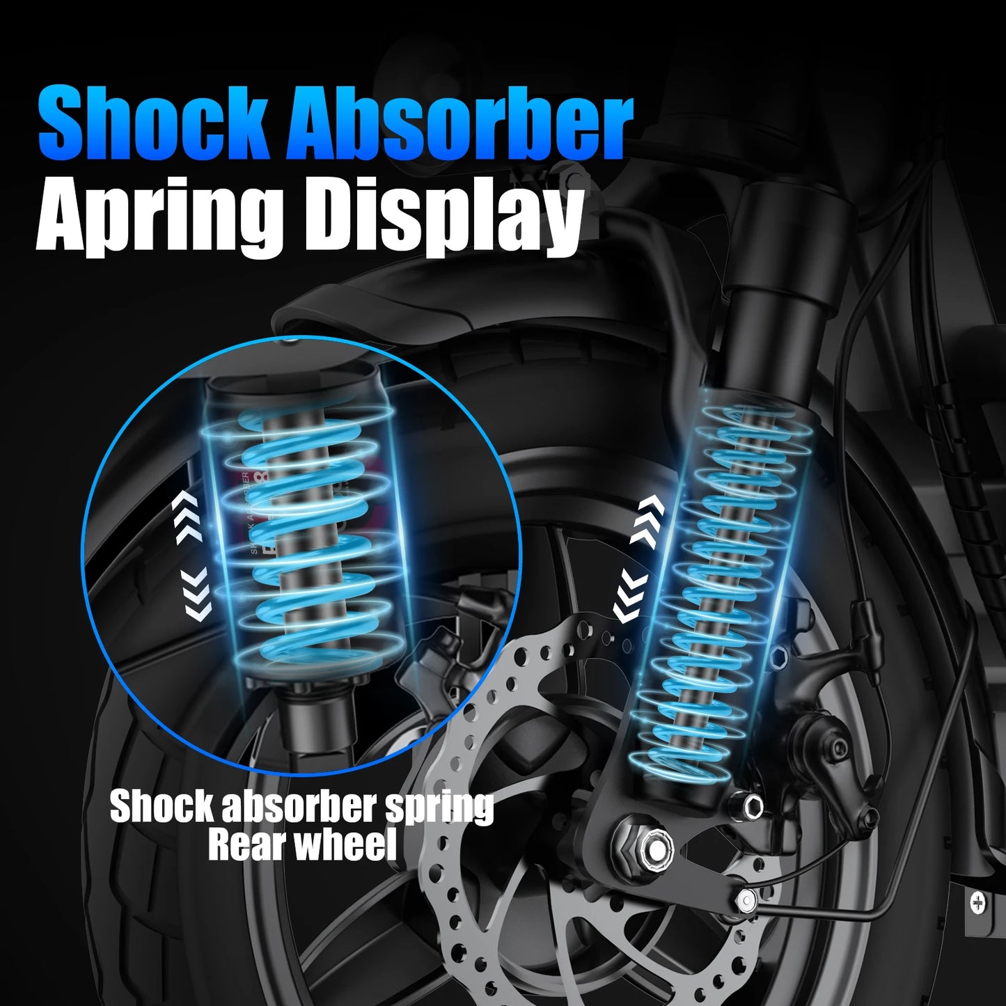 14-inch adult folding electric scooter 48V10.4Ah, 500W peak motor, 20MPH maximum load 330LBS, 28 miles of range full suspension