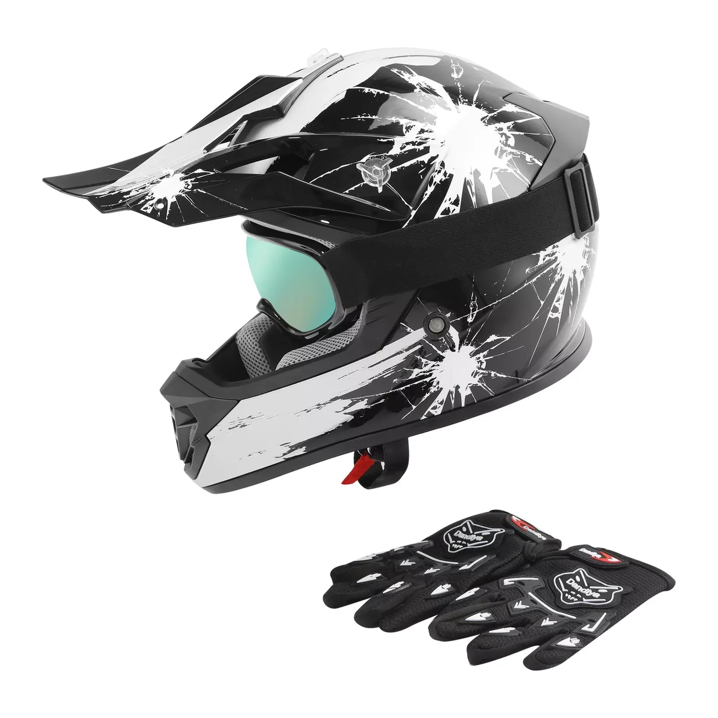 DOT Youth Helmet Child Kids Motorcycle Full Face Offroad Dirt Bike ATV S M L XL
