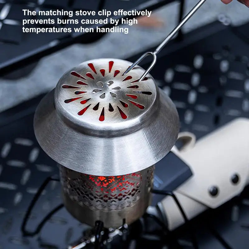 Outdoor Portable Gas Heater Camping Supplies Warmer Stoves Heating Cover Gas Burner Heater Camping Stove Accessories