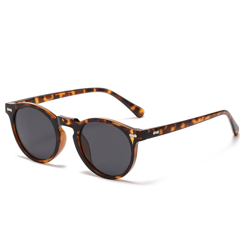 Designer Circular Reading Sunglasses Men Women Vintage Tinted Finished Prescription Glasses Positive Diopter Outdoor Sunshade