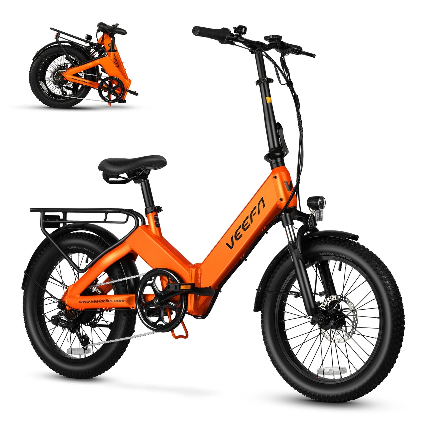 VEEFA F1 Electric Bike for Adults Peak 750W Motor E Bike 48V Removable Battery, Folding Ebike 20MPH 60+ Miles Range E-bike