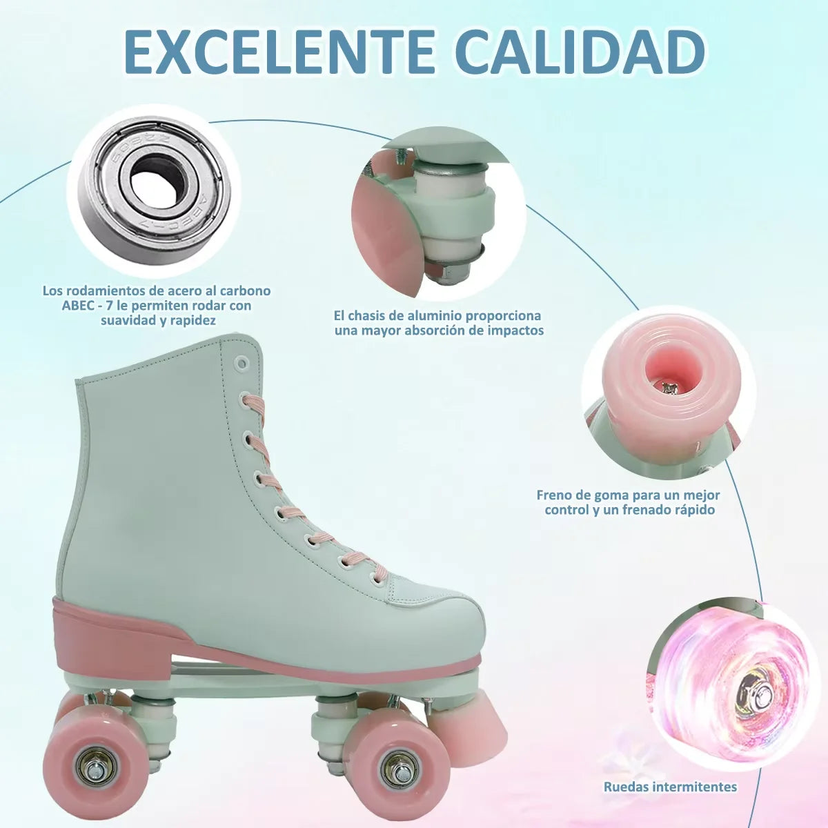 Flashing Double-Row Roller Skates For Women Men Outdoor Skating Beginner Kids 4 Wheels Skate Shoes Boys Girls Quad Sneakers Gift