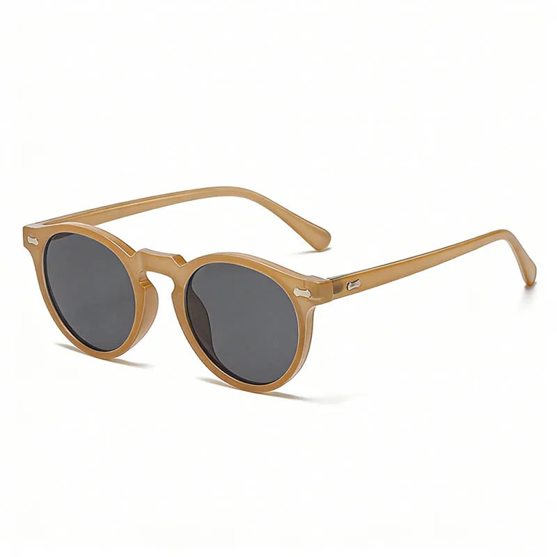 Designer Circular Reading Sunglasses Men Women Vintage Tinted Finished Prescription Glasses Positive Diopter Outdoor Sunshade