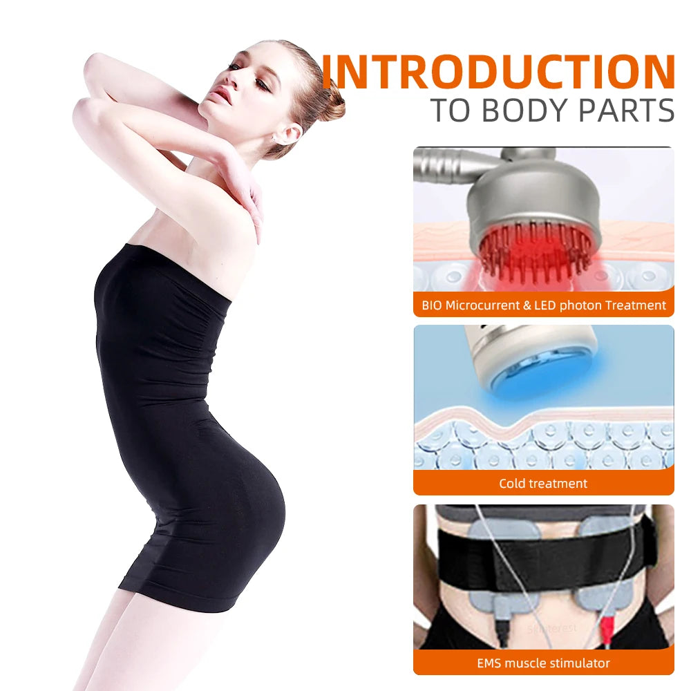 9 in 1 40K Cavitation Ultrasonic Body Slimming Machine Body Shape Loss Weight Vacuum Rejuvenation Skin Lift Tighten Tool