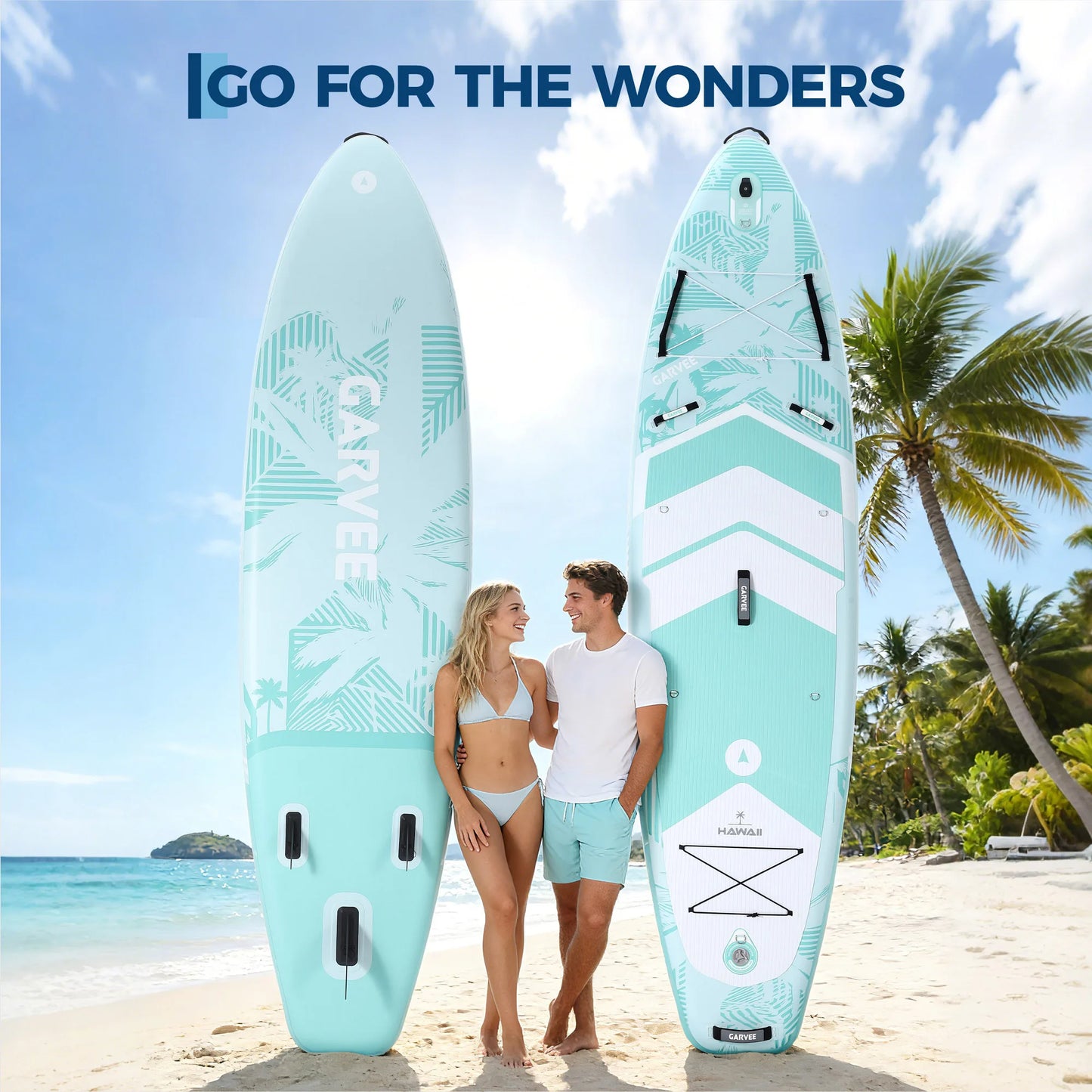 Extra Wide Stable Inflatable Stand Paddle Paddle Board for Adults & Youth – Ultra-Light PVC, Non-Slip EVA Deck, 450lbs Capacity, Adjustable Paddle, High Pressure Pump & Backpack