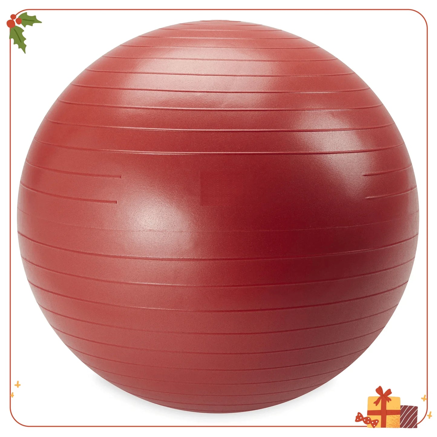 55-75CM Weighted Stability Ball with Pump, Anti-Burst Exercise Yoga Ball for Home Gym, Balance & Core Training