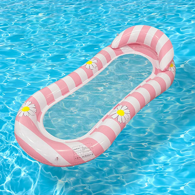 Inflatable Swim Mattress Water Hammock Adult Swim Tube Swim Accessory For Summer Water Sports Pool Float Air Mattress   ﻿ ﻿