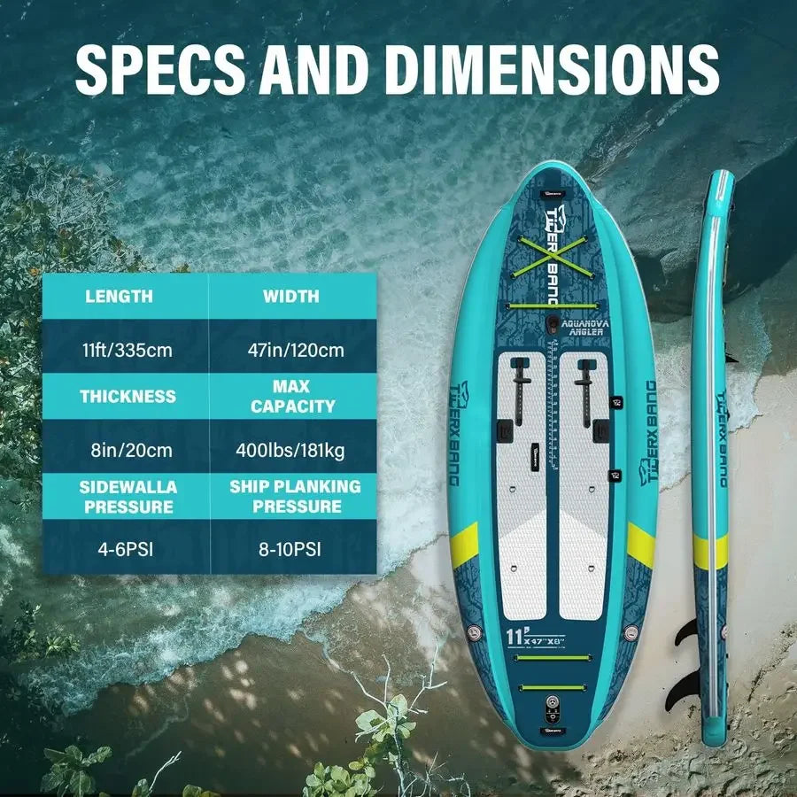 Inflatable Fishing Kayak, HighPerformance Inflatable KayakIdeal for Water Fishing Activities, Equipped with Comfortable Seats a