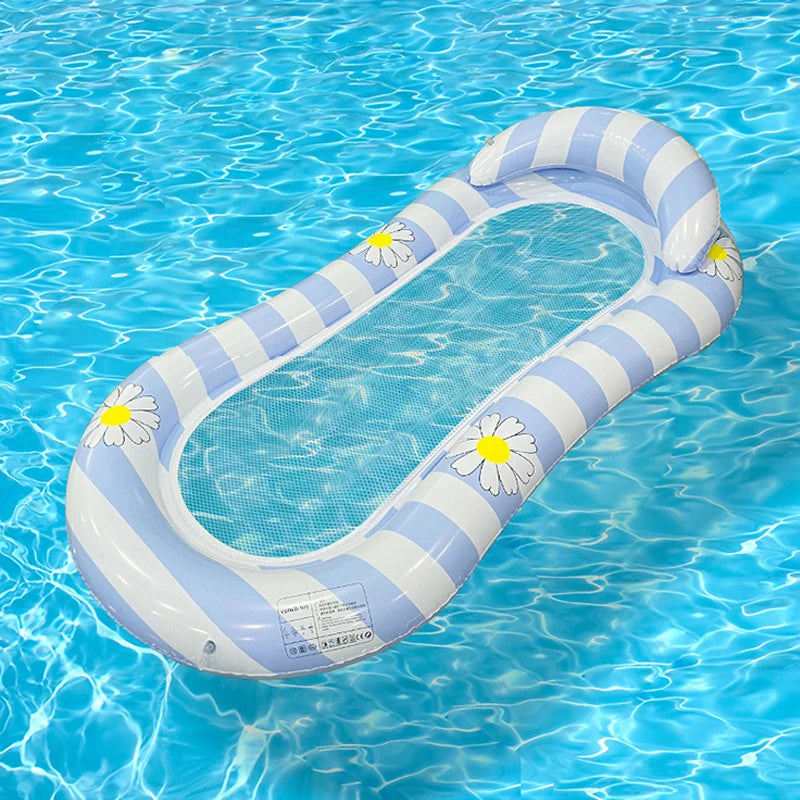 Inflatable Swim Mattress Water Hammock Adult Swim Tube Swim Accessory For Summer Water Sports Pool Float Air Mattress   ﻿ ﻿