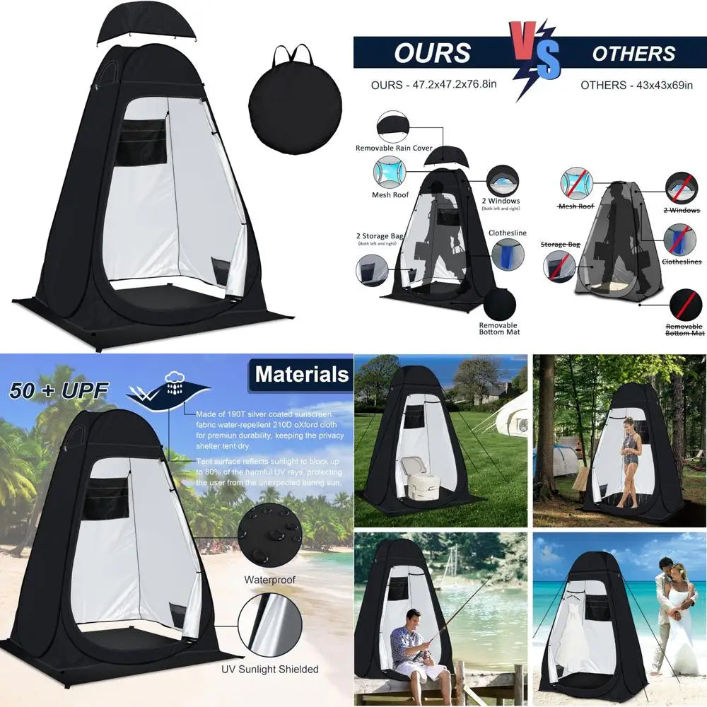 Portable Camping Privacy Tent - Outdoor Shower & Changing Room for Ultimate Privacy & Convenience