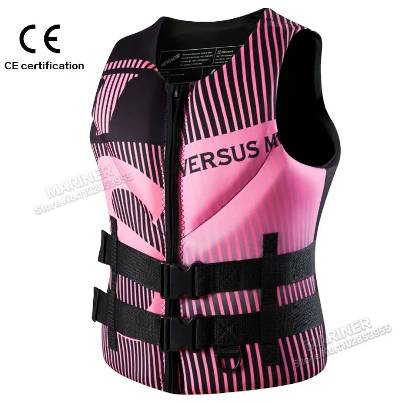 Impact Vest Wakesurf Comp Vest CE Approved Neoprene Life Jacket Wake Surfing But Great for All Other Watersports Activities