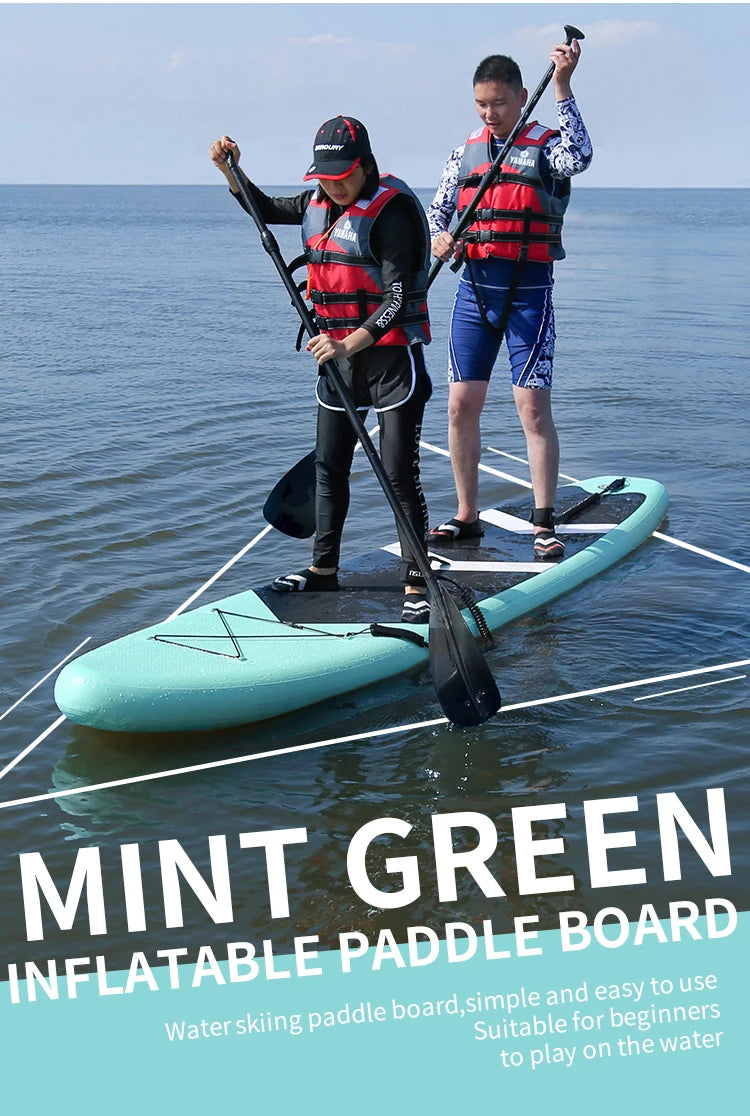 Inflatable Stand Up Sup Paddle Board   Upright Surfing Board Swimming Skateboard   Family Fun Playing with Wate