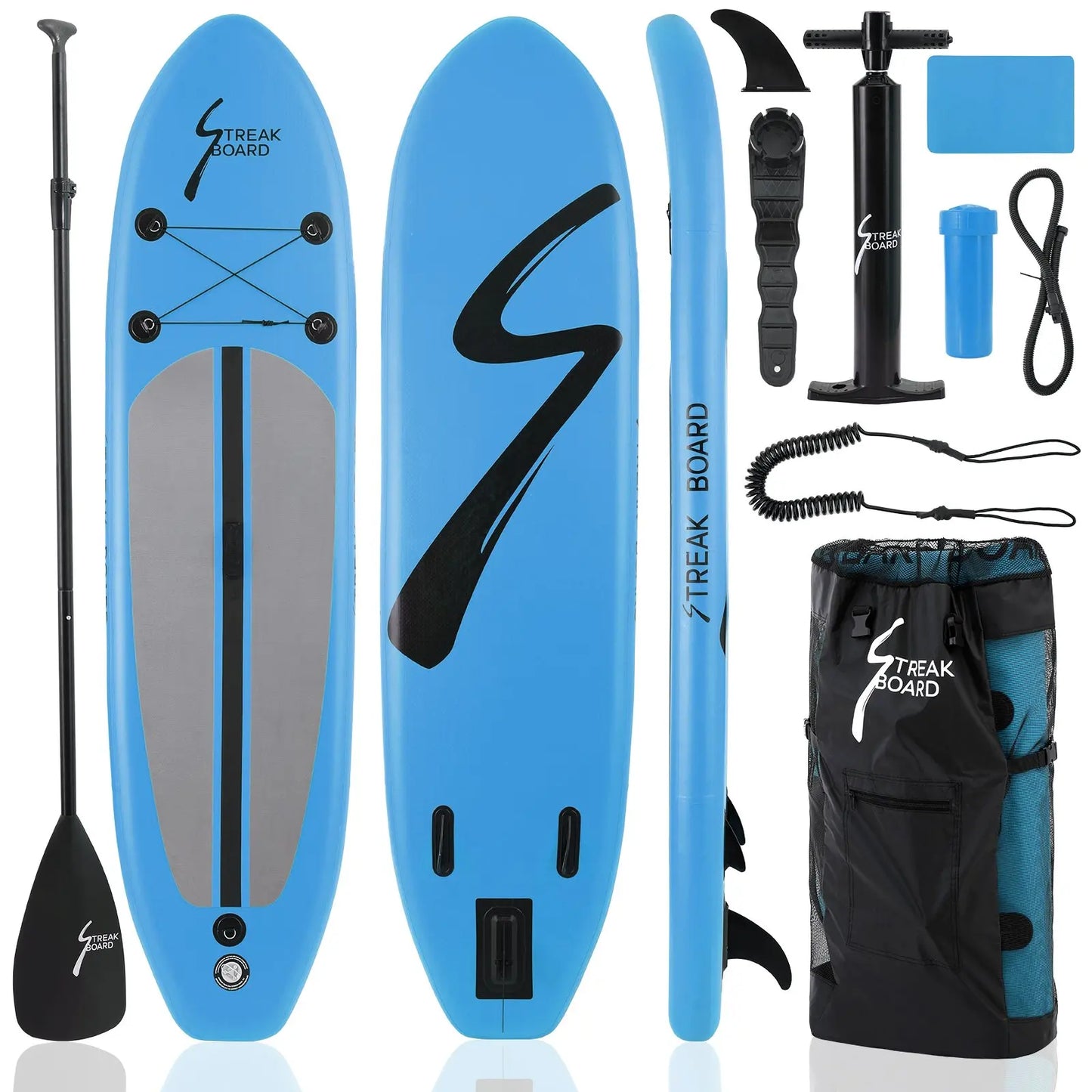 Inflatable Ultra-Light Stand Up Paddle Board 305cm for All Skill Levels with Premium SUP Paddleboard Accessories,Non-Slip Deck